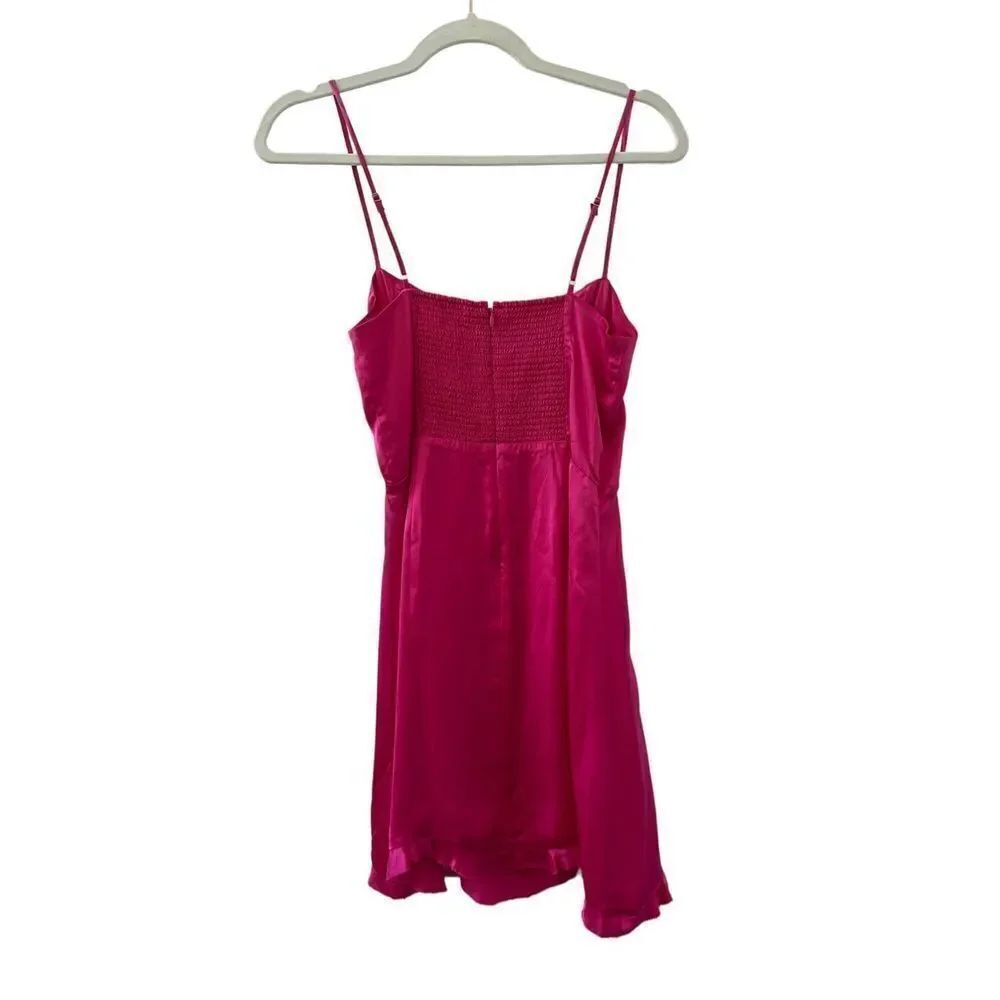 Wilfred Slip Mini Dress Women’s Fuchsia Pink Size 4 - Picture 4 of 6